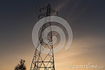 The mystique of the Energy tower 01 Stock Photo