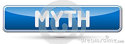 MYTH - Abstract beautiful button with text. Vector Illustration