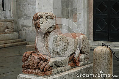 Mythological animal statue Stock Photo