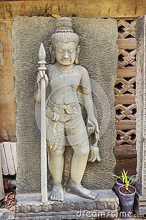 Mythological character from a stone is sold. Bangkok Stock Photo