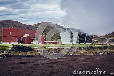 Krafla Power Station Editorial Stock Photo