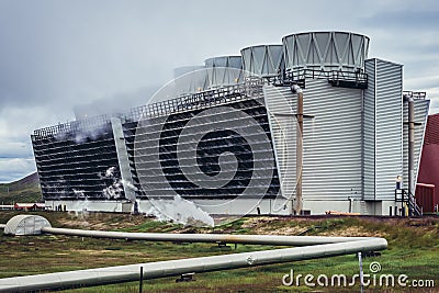 Krafla Power Station Editorial Stock Photo