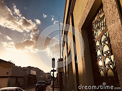 MÃ©rida Mexico is most charming at sunset - MEXICO - MERIDA Editorial Stock Photo
