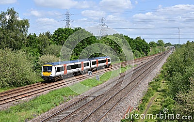 East Midlands Railway Class 170 Turbostar 170271 with 1N09 10:10 Crewe to Newark Castle Editorial Stock Photo