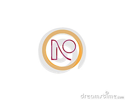 N Letter Logo Template Vector Illustration