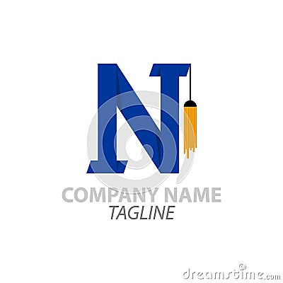 N logo Latter Vector Illustration