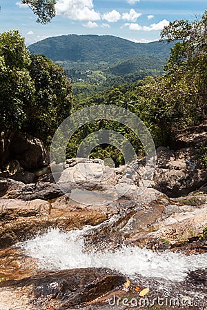 Na Muang Waterfall Stock Photo