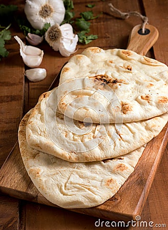 Naan Bread Stock Photo