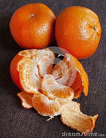 Naartjie or tangerine fruit Stock Photo