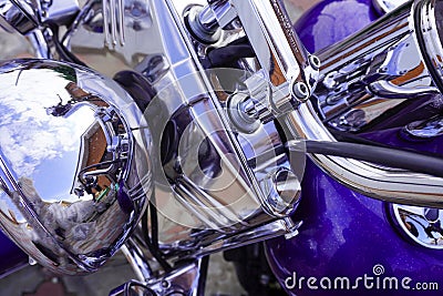 Nab. Chelny, Russia - August 26, 2023: motorcycle close-up Harley-Davidson Softail Heritage Editorial Stock Photo