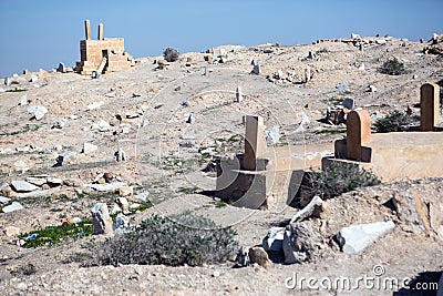 Nabi Musa site in the desert Stock Photo