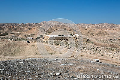 Nabi Musa site in the desert Stock Photo