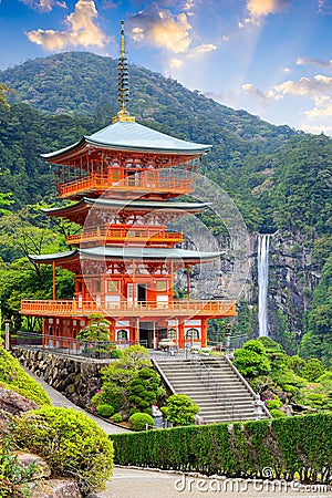 Nachi, Japan Pagoda Stock Photo