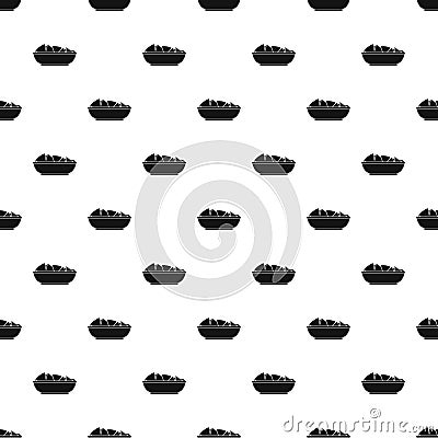 Nachos in bowl pattern vector Vector Illustration