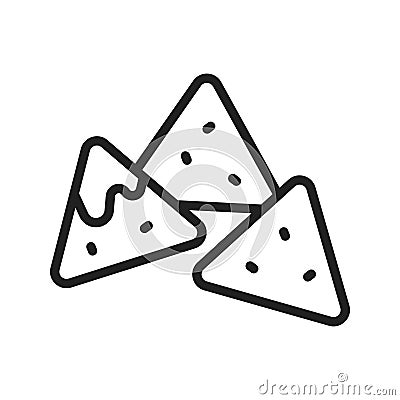 Nachos Icon Image. Vector Illustration