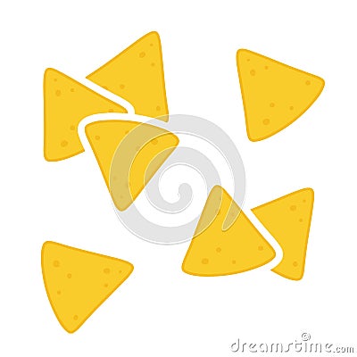 Nachos icon set Vector Illustration