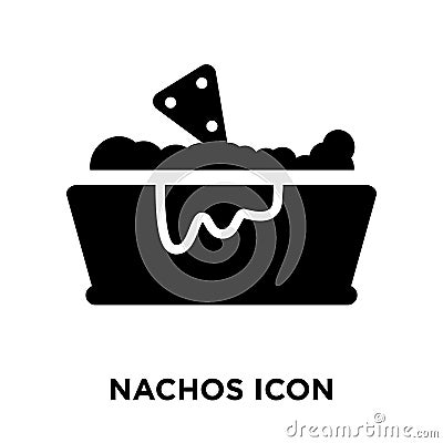 Nachos icon vector isolated on white background, logo concept of Vector Illustration