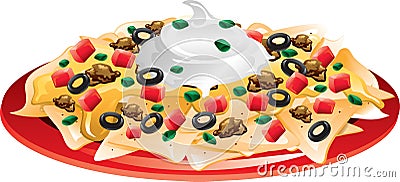 Nachos supreme Vector Illustration