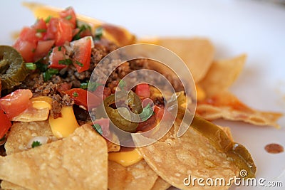 Nachos Upclose Stock Photo