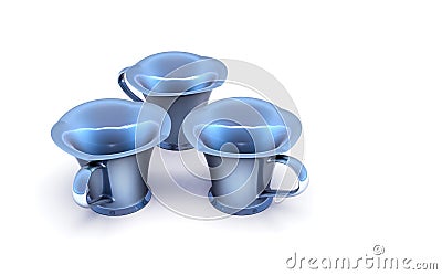 Nacre cups Stock Photo