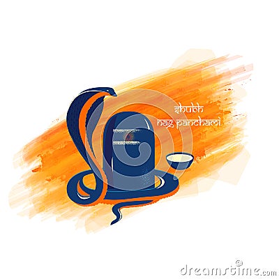 Nag Panchami Poster, Vector illustration on abstract and white background Cartoon Illustration