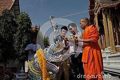 Naga hindu ceremony in thailand Editorial Stock Photo