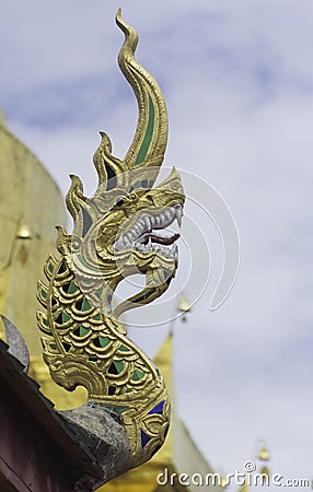 Naga statue Stock Photo