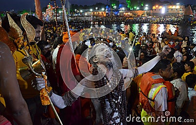 Naga Sadhu Editorial Stock Photo