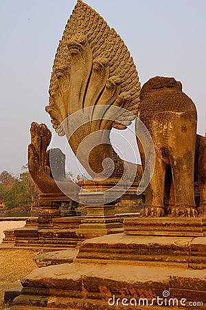 Naga serpent cobra king Vasuk Stock Photo