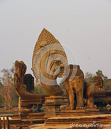 Naga serpent cobra king Vasuk Stock Photo