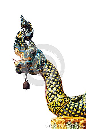 Naga Statue isolate Stock Photo