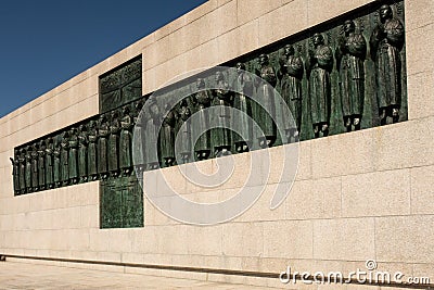 NAGASAKI, Japan. 01/11/2019. Twenty-Six Martyrs Monument. Christianity Memorial in Nagasaki, Japan. Editorial Stock Photo