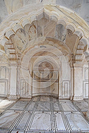 Nagina Masjid interior view, Agra Fort Stock Photo