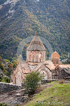 Nagorno-Karabakh, Armenia/Azerbaijan:Dadivank Monastery of the Armenian Apostolic Stock Photo