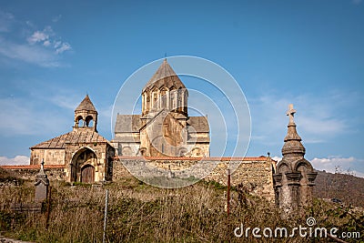 Nagorno-Karabakh, Armenia/Azerbaijan: Gandzasar monastery in the dispute region Artsakh Editorial Stock Photo