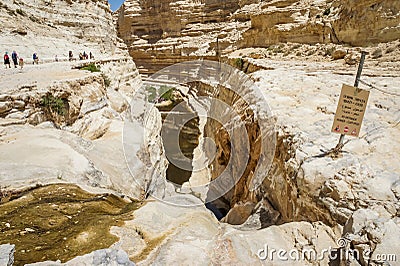 The Nahal Zin in Negev Desert, Israel Editorial Stock Photo