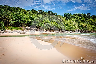 Nai Harn beach in Thailand Stock Photo