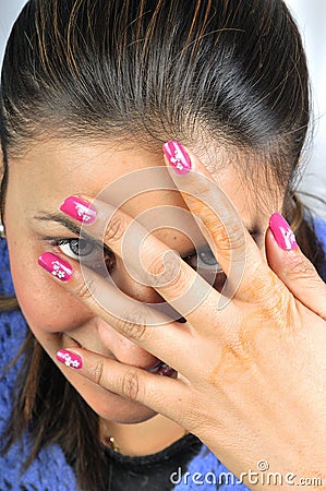 Nail art Stock Photo