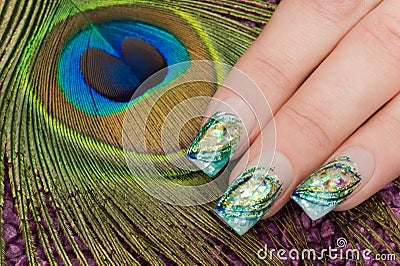 Nail art Stock Photo