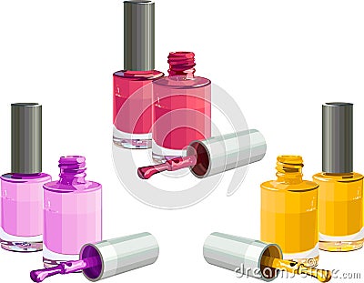 Nail polish Vector Illustration