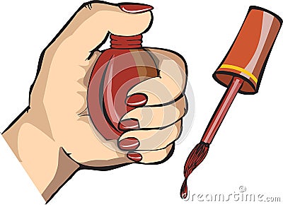 Nail polish Vector Illustration