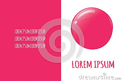 Nail polish drop trendy colors for beauty salon banners, web, materials design. Stock Photo