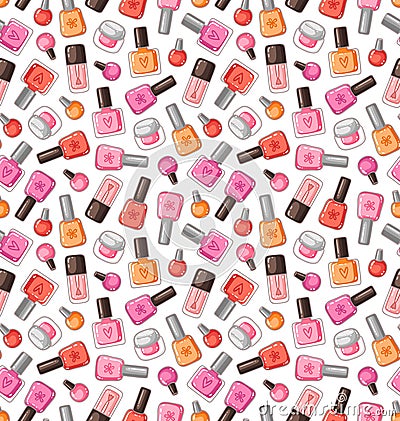 Nail polish pattern Stock Photo