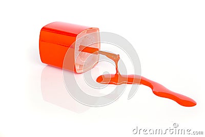 Nail polish squiggle. Stock Photo