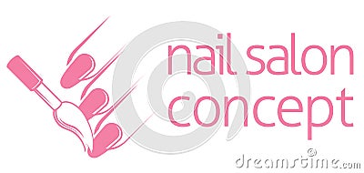 Nail Technician Concept Vector Illustration