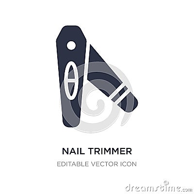 nail trimmer icon on white background. Simple element illustration from Other concept Vector Illustration