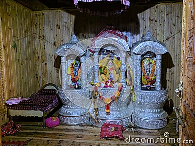 Naina devi temple India Stock Photo