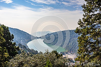 Nainital lake Stock Photo