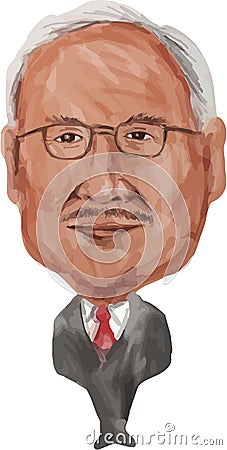 Najib Razak Prime Minister Malaysia Vector Illustration