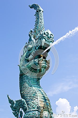 Naka statue of Thailand Stock Photo